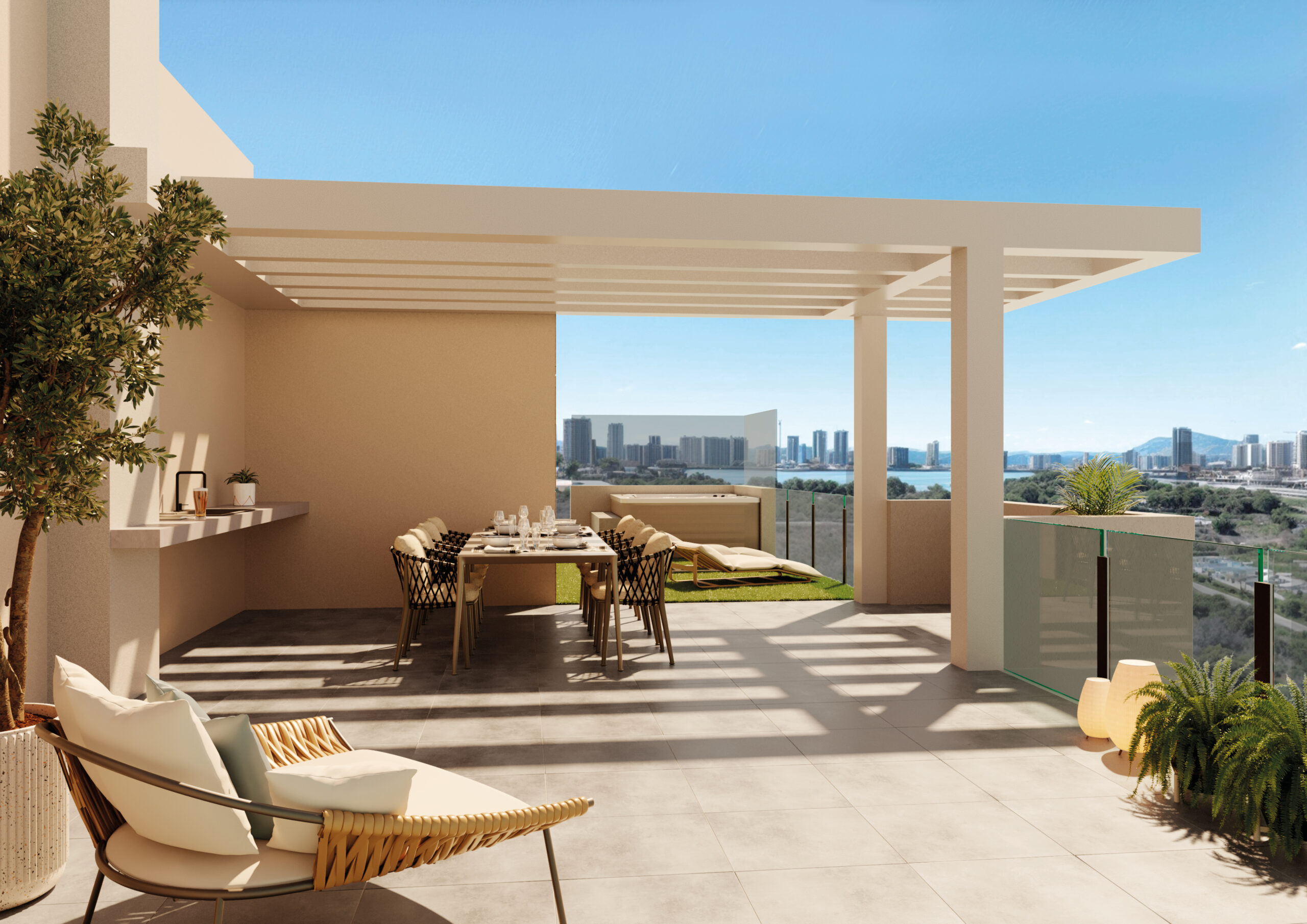 Innovative New-Build Apartments in Calpe with Bio-Health Zones, Paddle Court & Resort-Style Pools