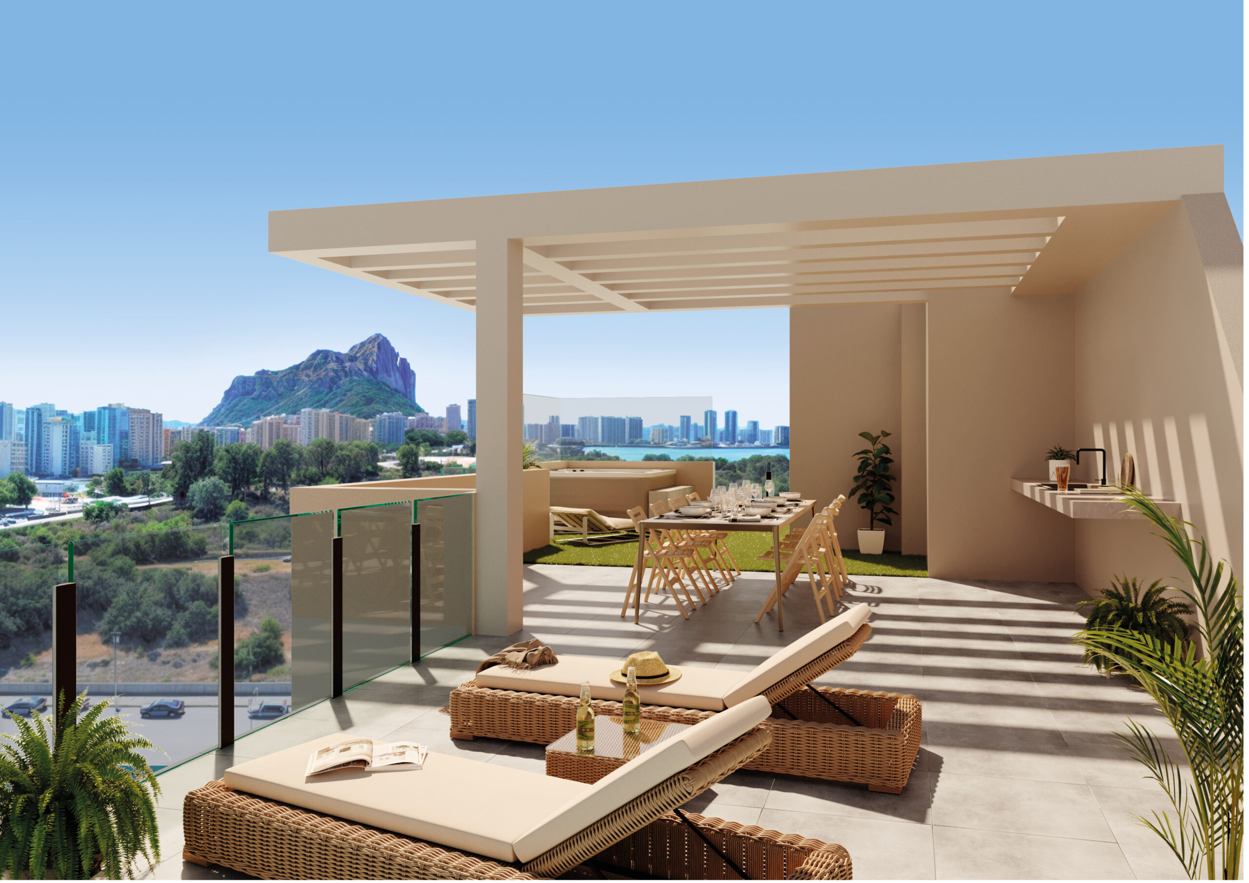 Innovative New-Build Apartments in Calpe with Bio-Health Zones, Paddle Court & Resort-Style Pools