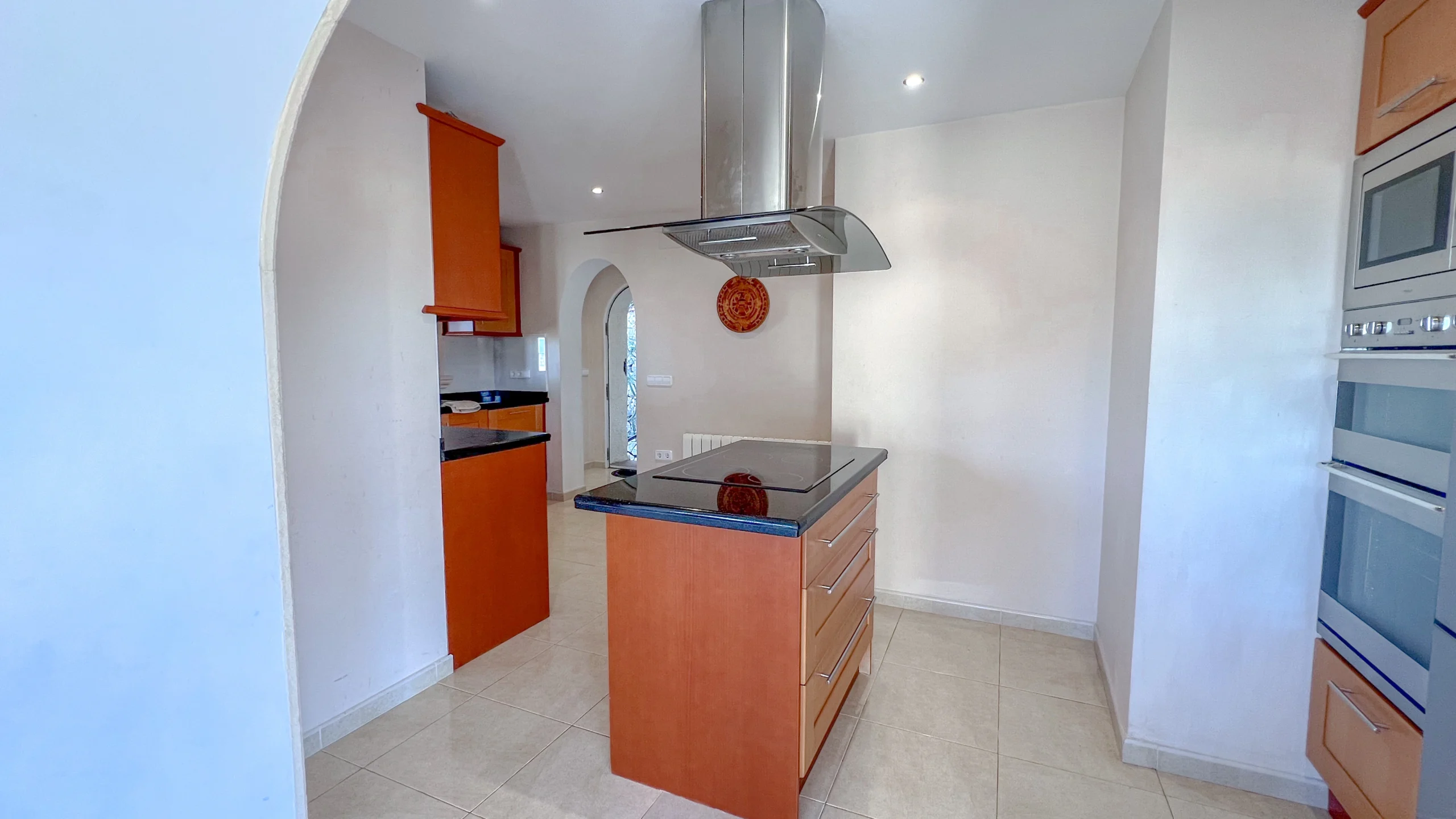 Living and dining area with fireplace in Maryvilla Calpe property for sale