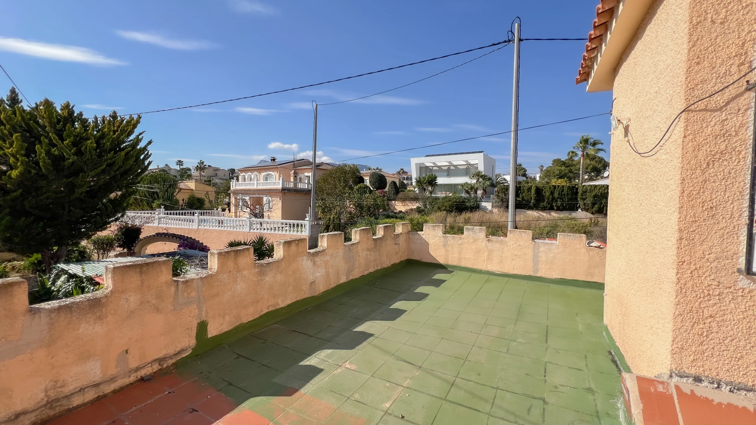 Villa for Renovation in a Prime Calpe Location Near the Beach. - septic system installation area