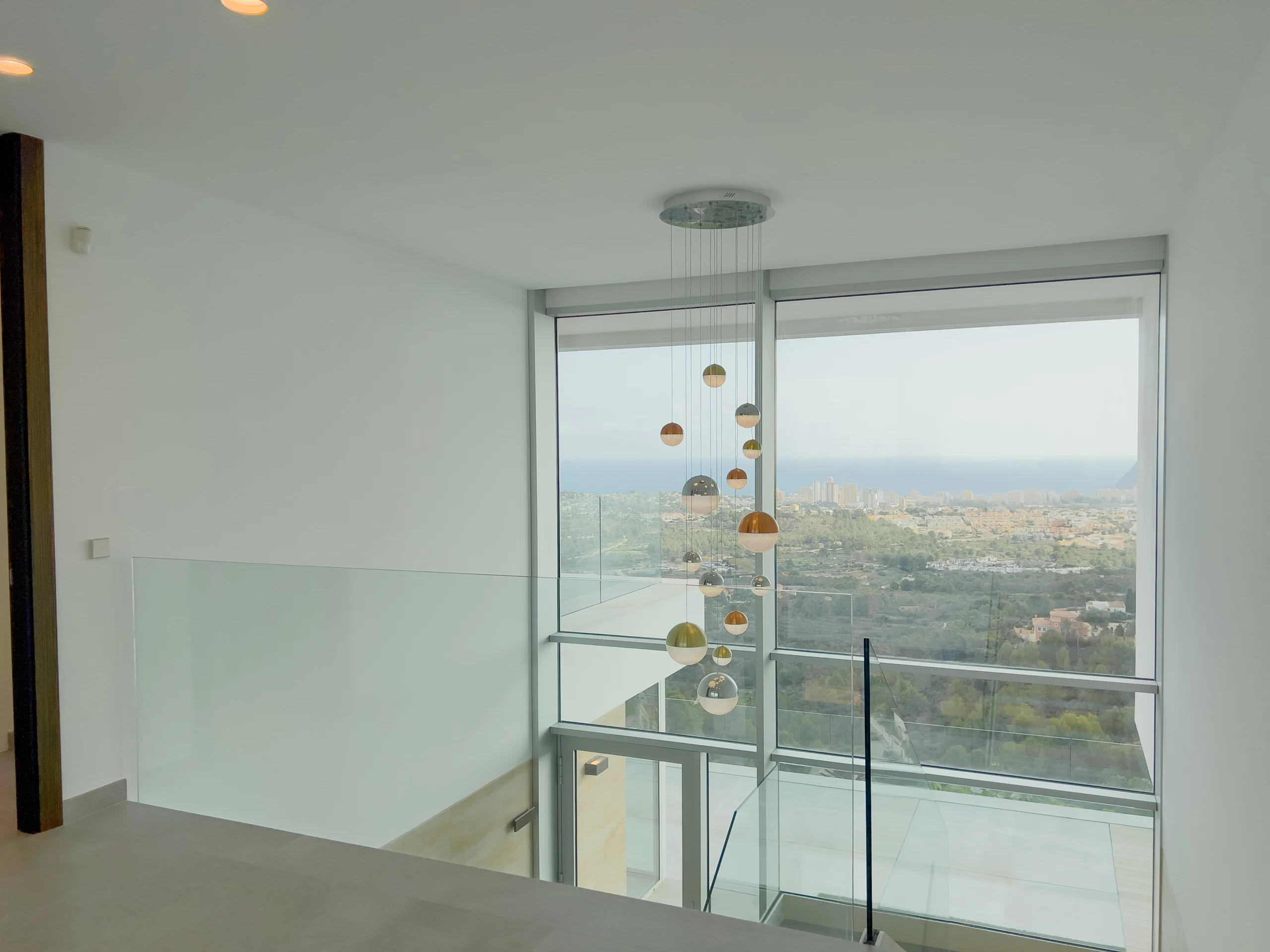Luxury Modern Villa For Sale In Calpe with Panoramic Sea and Mountain Views. - guest bedroom with terrace access