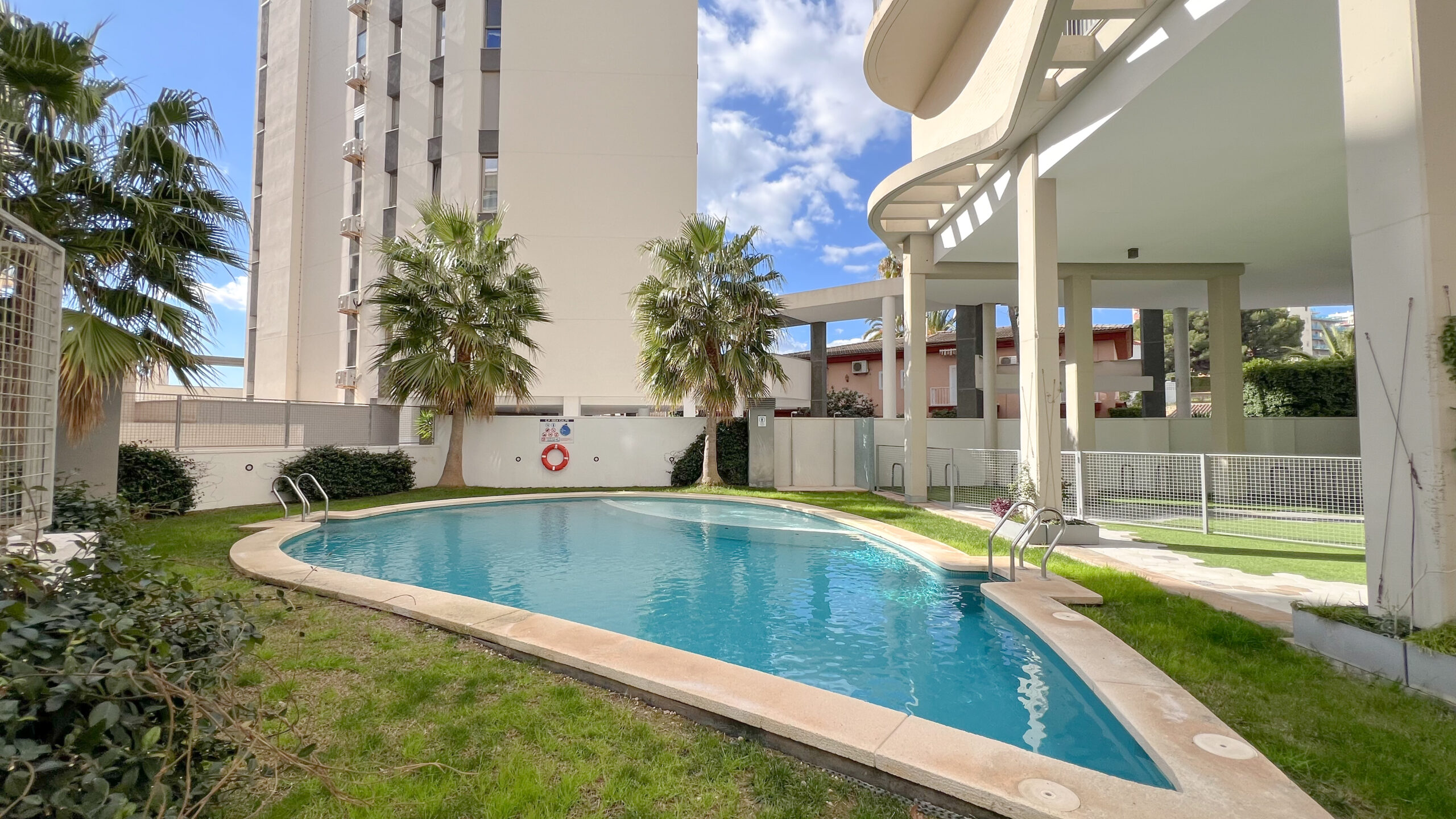 Communal pool area at IseaCalpe residential complex in Calpe