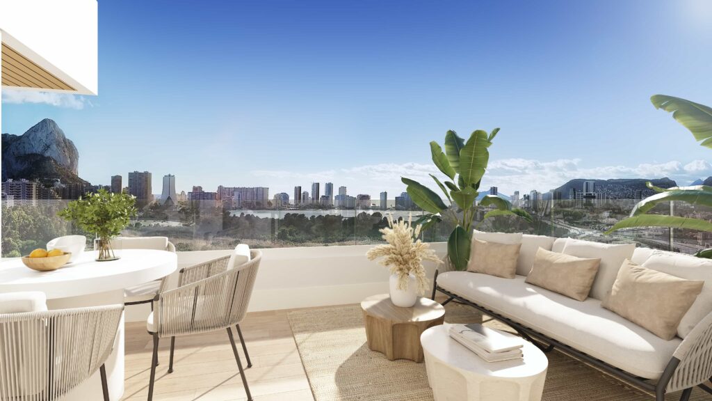 Luxuriöse Penthäuser in einer Neubausiedlung mit Panoramablick in Calpe