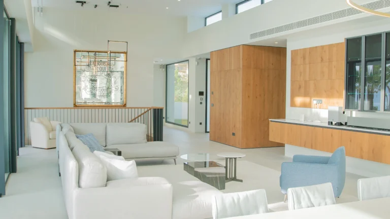 Designer kitchen and dining space in first-line sea-view villa Altea