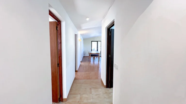 Hallway leading to bedrooms in Benissa country house