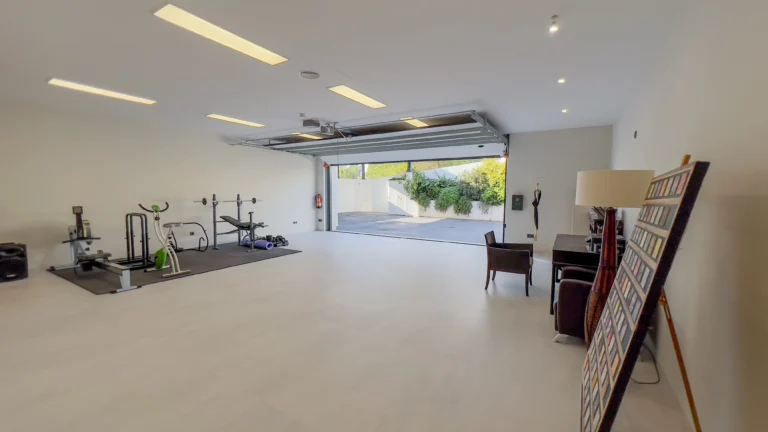 Large multipurpose gym and leisure room in luxury villa Altea