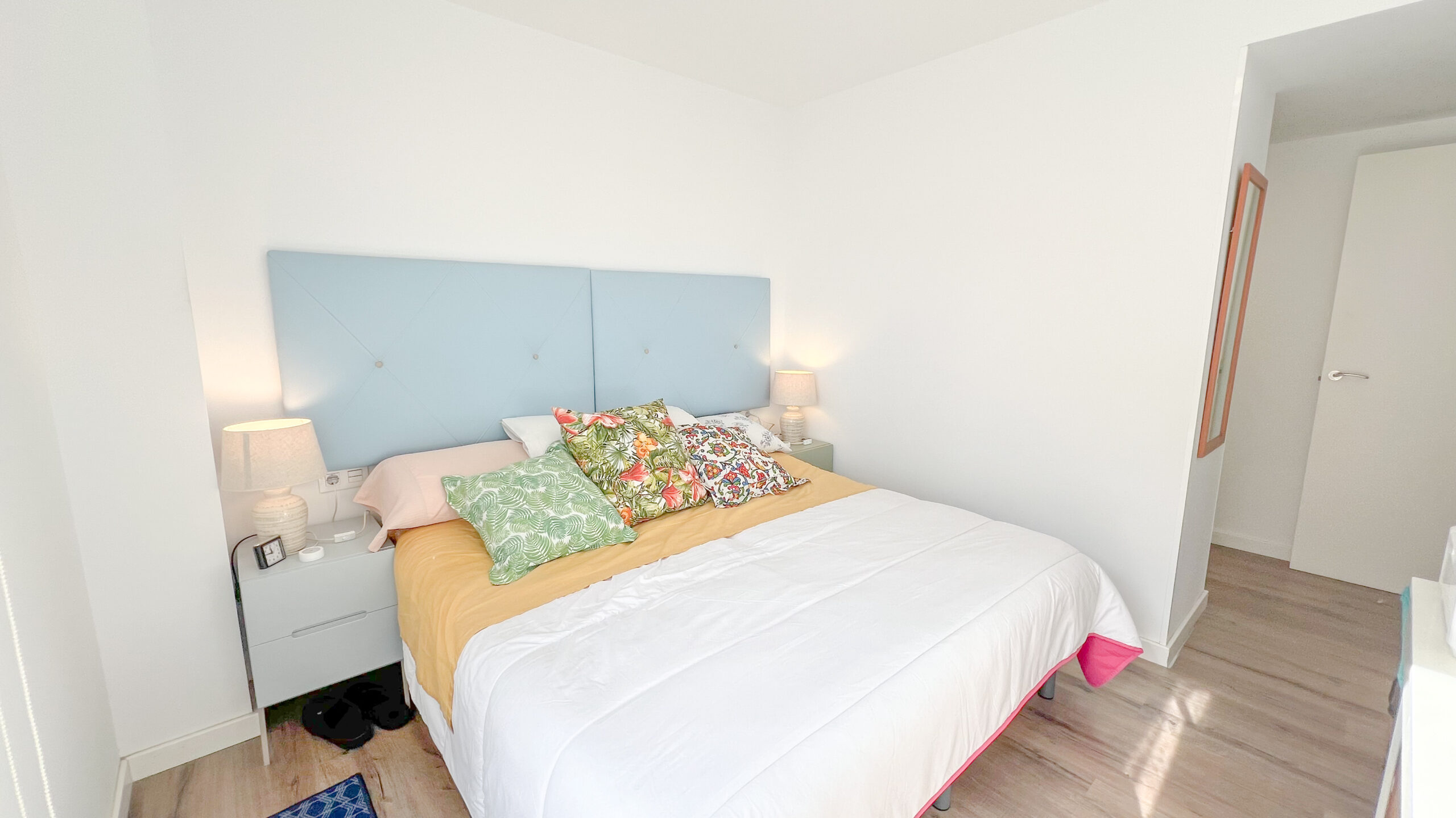 Master bedroom with walk-through wardrobe in IseaCalpe