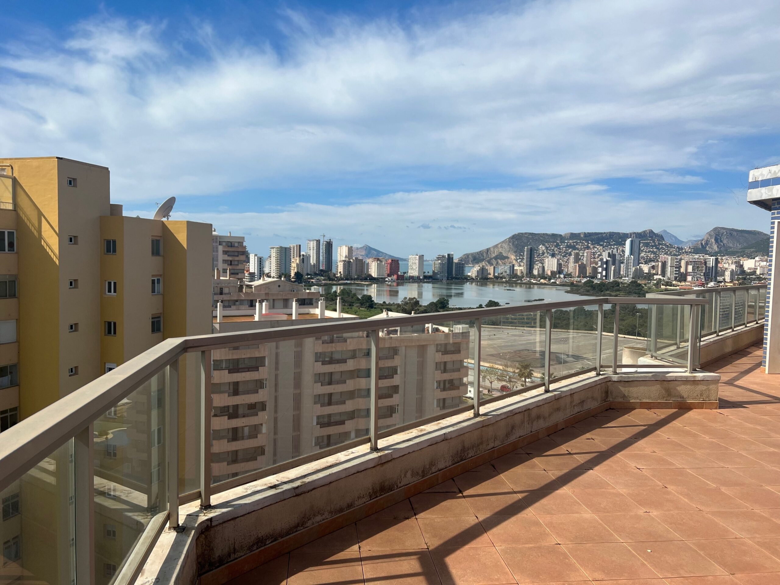 First Line Beach Penthouse with Panoramic Sea & Mountain Views for Sale in Calpe