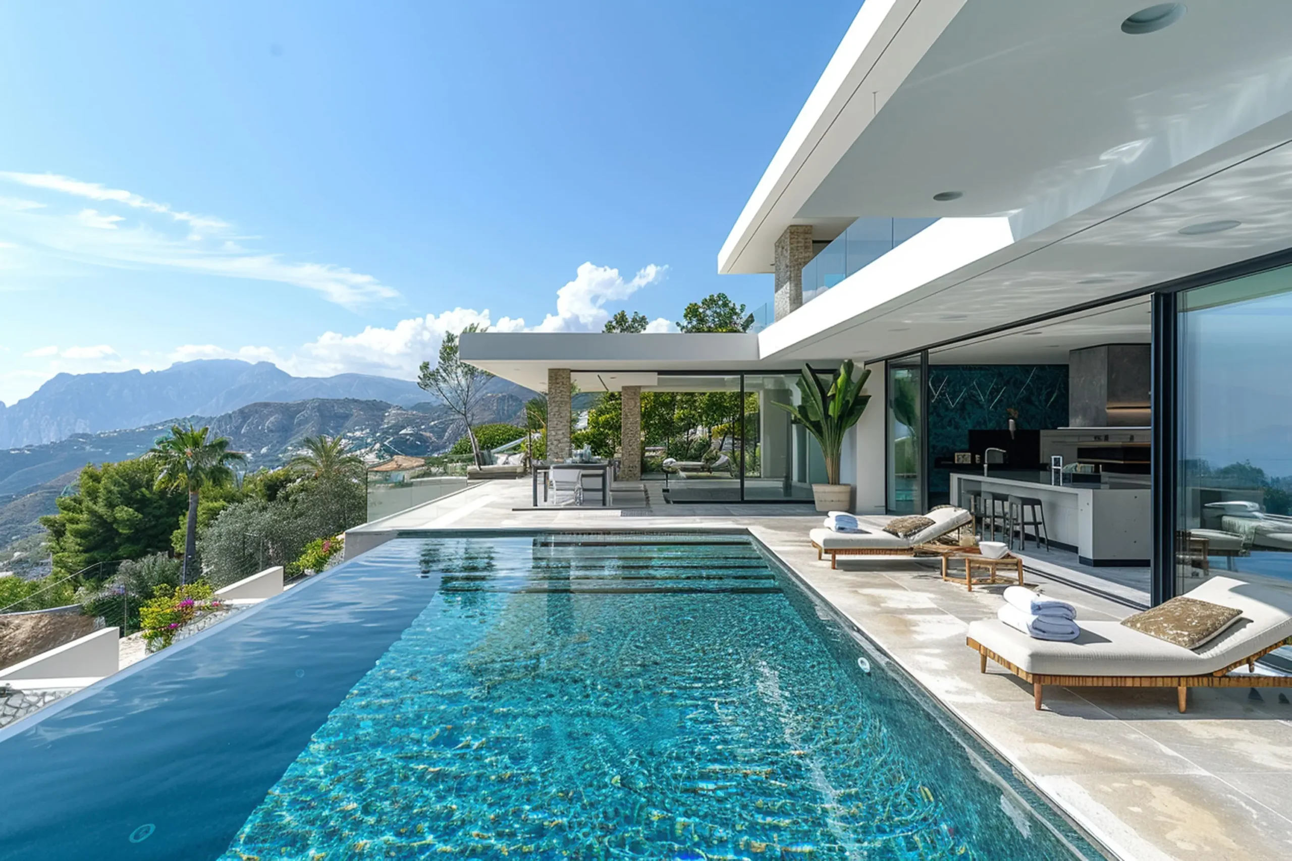 Modern villa with pool and mountain views in Calpe, Costa Blanca