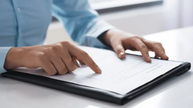 Property buyer reviewing Form 600 paperwork for Property Transfer Tax in Spain during a home purchase process.