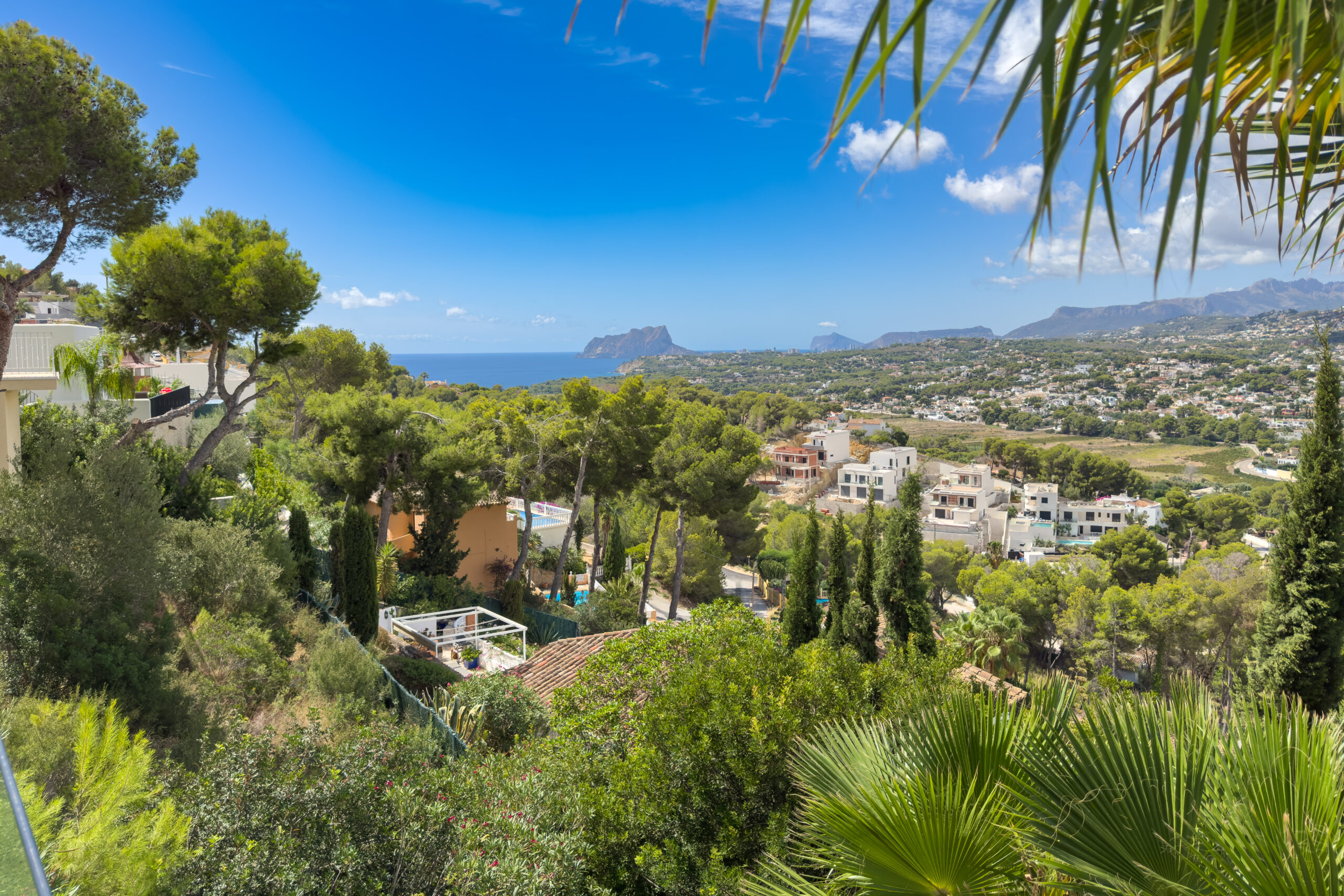 Sea and hillside views from Moraira on the Costa Blanca