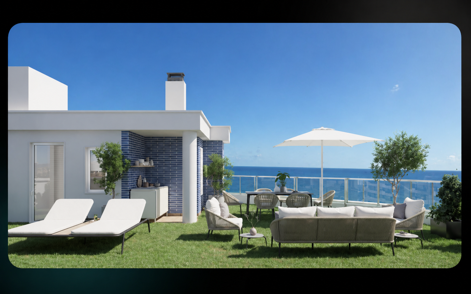 Modern Beachfront Duplex Penthouse with Panoramic Views, Calpe