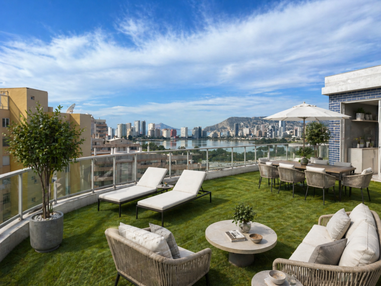Modern Beachfront Duplex Penthouse with Panoramic Views, Calpe