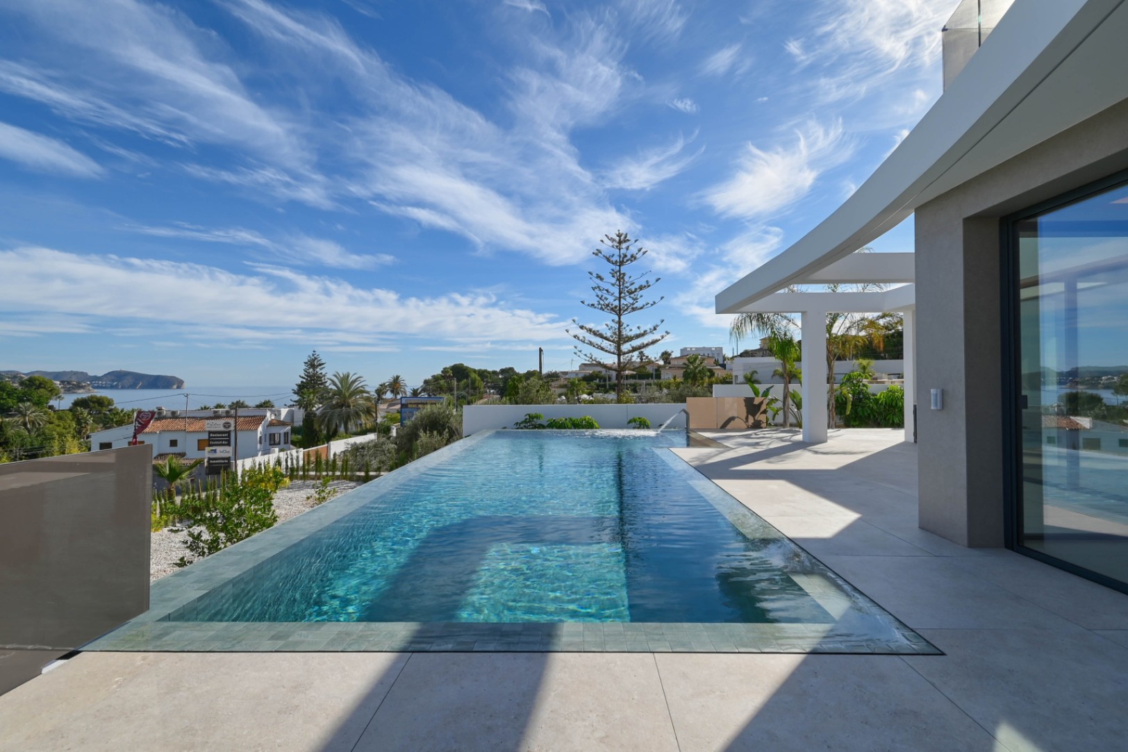 Luxury villa near La Fustera Beach with infinity pool and sea views