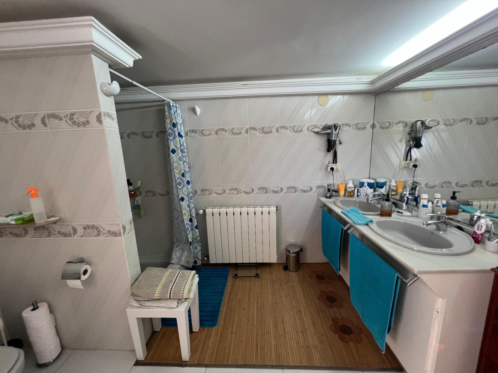 Bathroom with walk-in shower at Mediterranean villa in Buena Vista Benissa