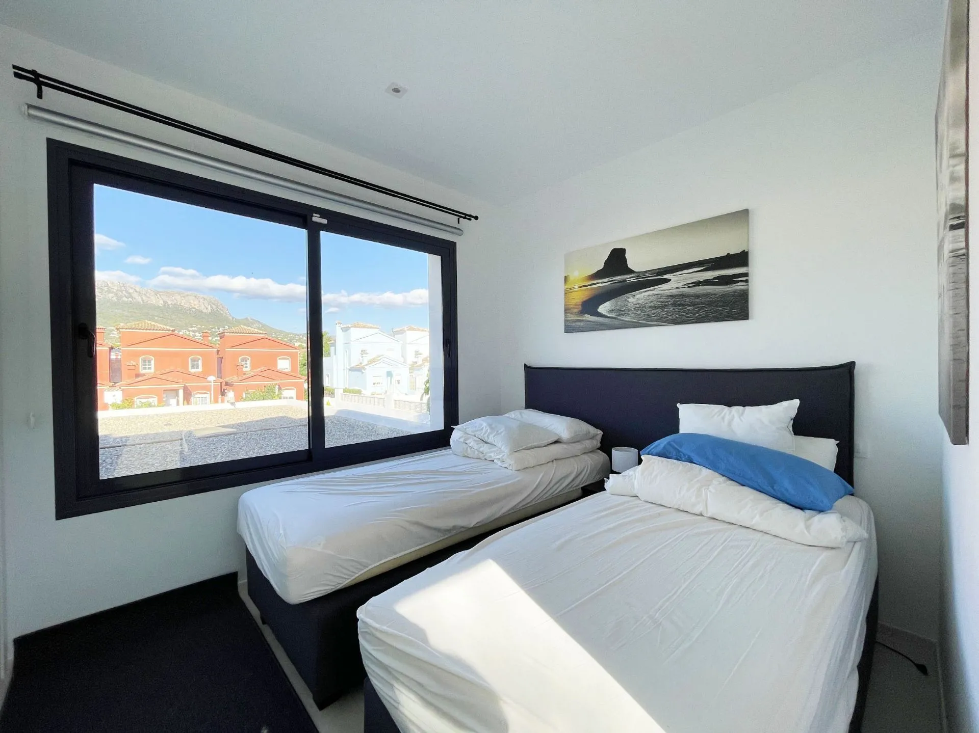 Bedroom at modern villa near Arenal Beach in Calpe