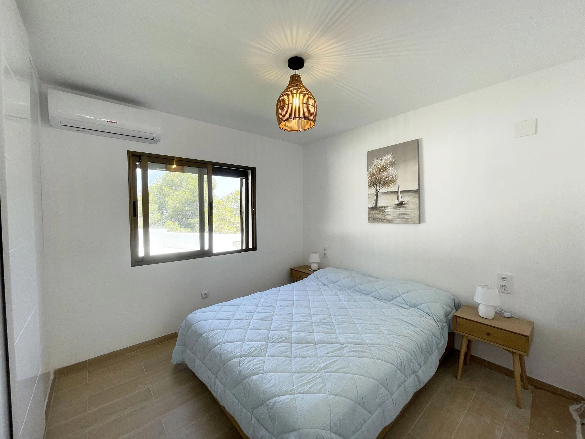Bedroom with air conditioning at villa in Oltamar, Calpe