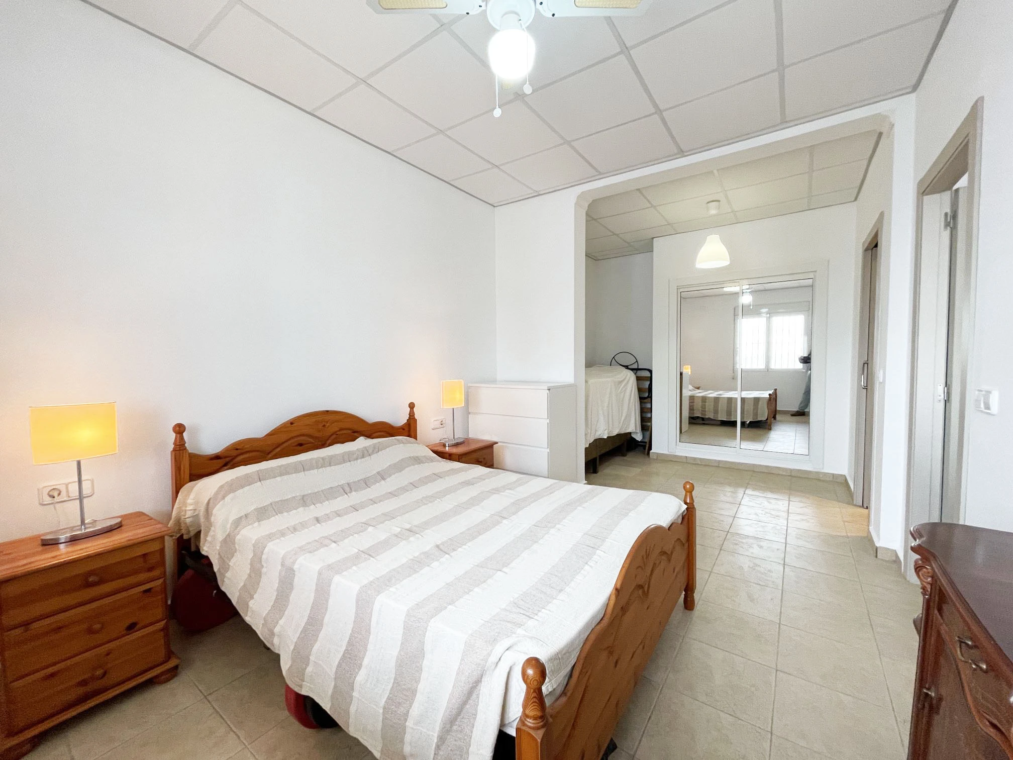 Bedroom with dressing area at detached villa in Calpe