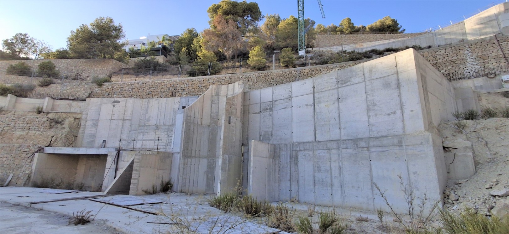 Concrete structure of luxury villa project in Racó de Galeno
