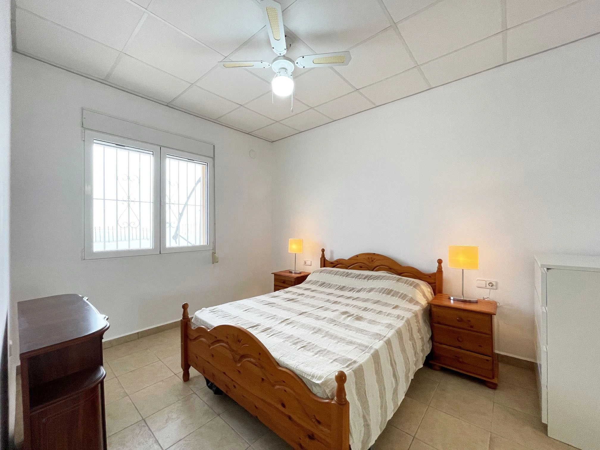 Double bedroom inside detached villa in Calpe