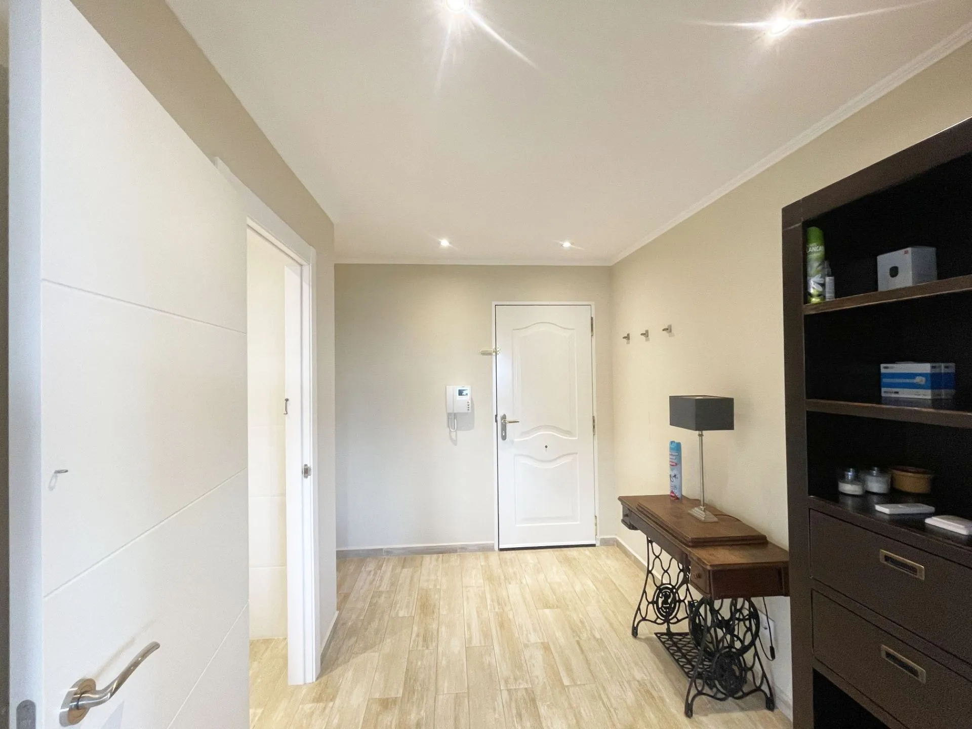 Entrance hall leading to living area at renovated villa in Calpe