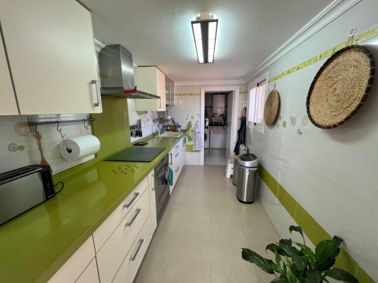 Fully equipped kitchen inside Mediterranean villa in Buena Vista Benissa