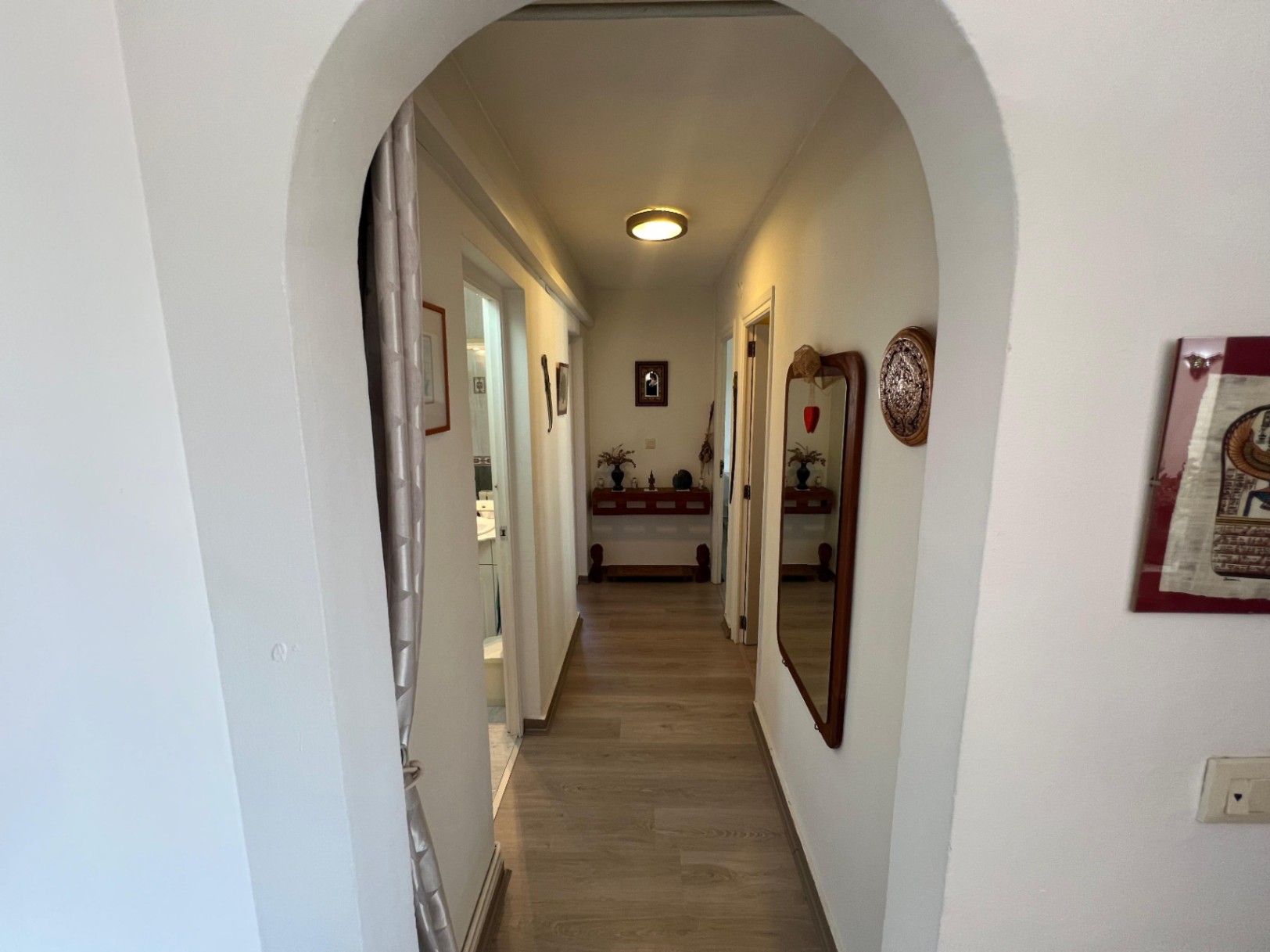 Interior hallway inside Mediterranean villa in Buena Vista Benissa