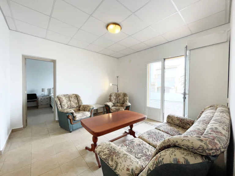 Lounge area with terrace access at detached villa in Calpe