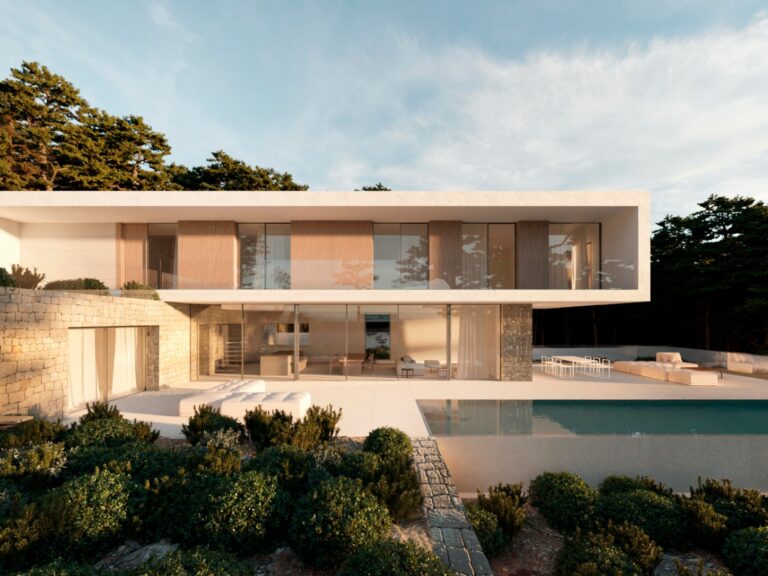 Luxury new build villa project with infinity pool in Moraira