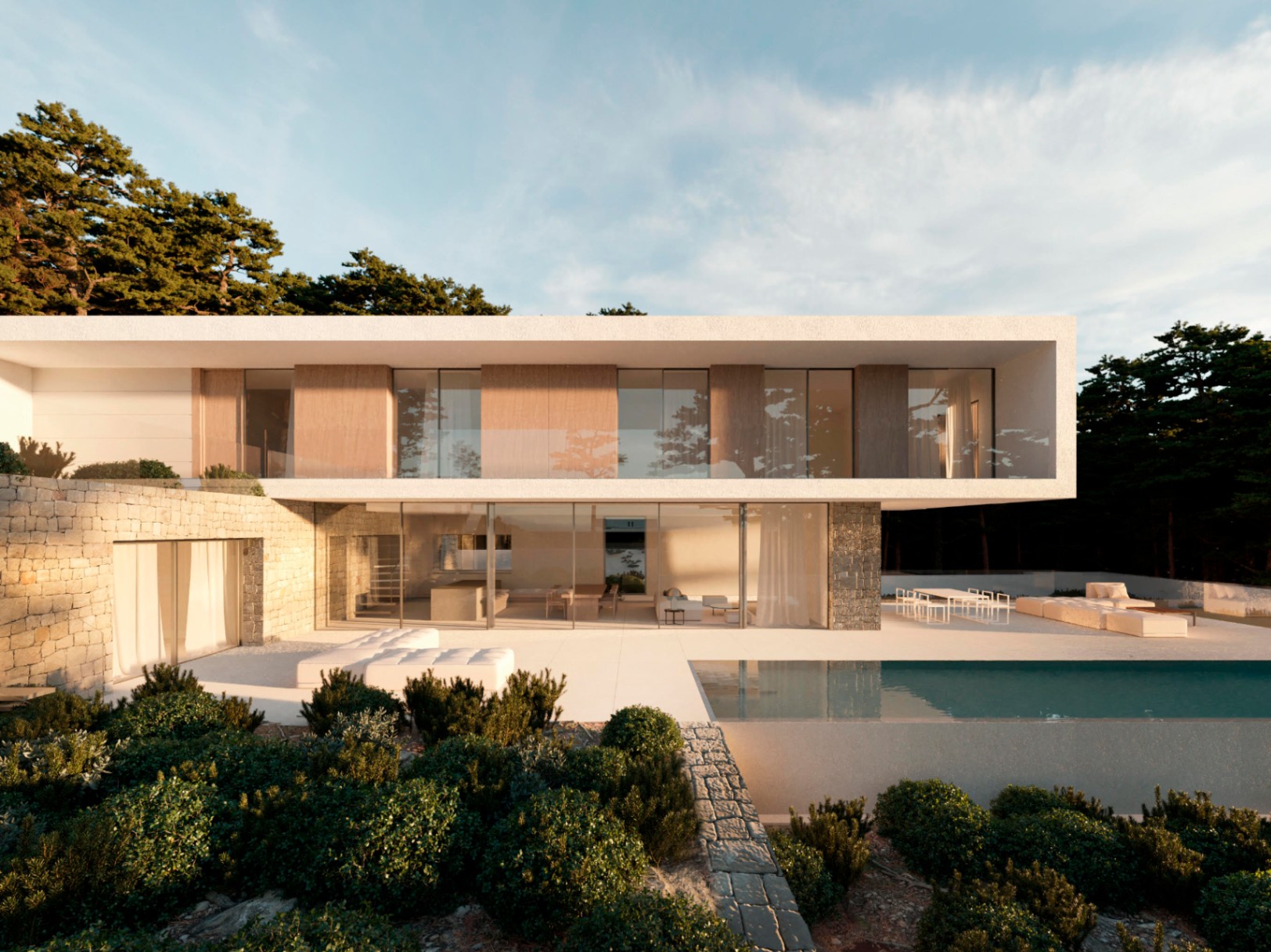 Luxury new build villa project with infinity pool in Moraira