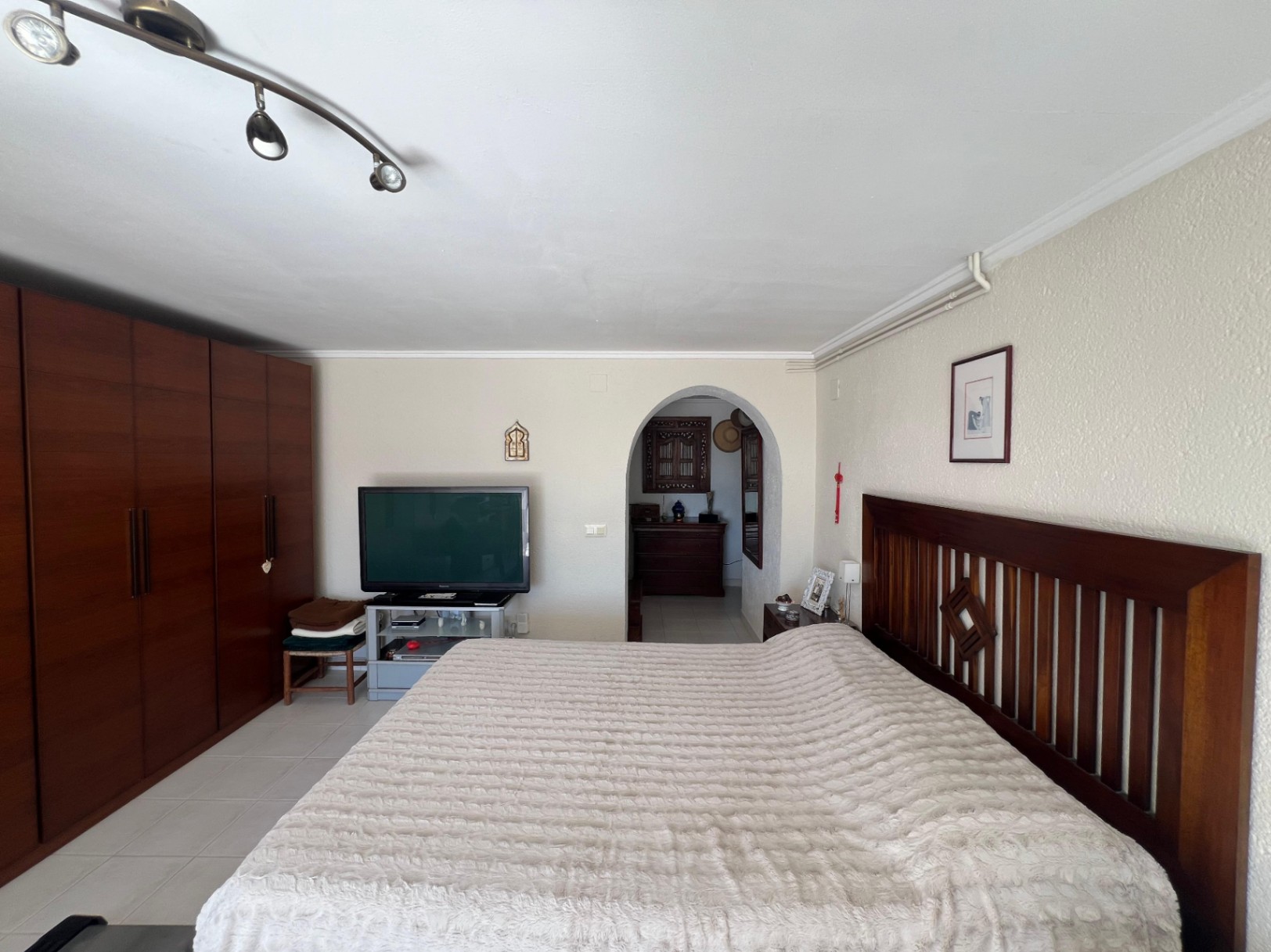 Main bedroom inside Mediterranean villa in Buena Vista Benissa