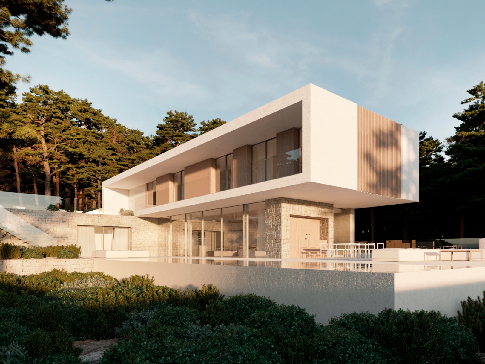 Modern new build villa project with sea views in Moraira