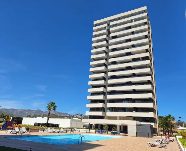 Modern penthouse complex in Calpe with communal swimming pool`