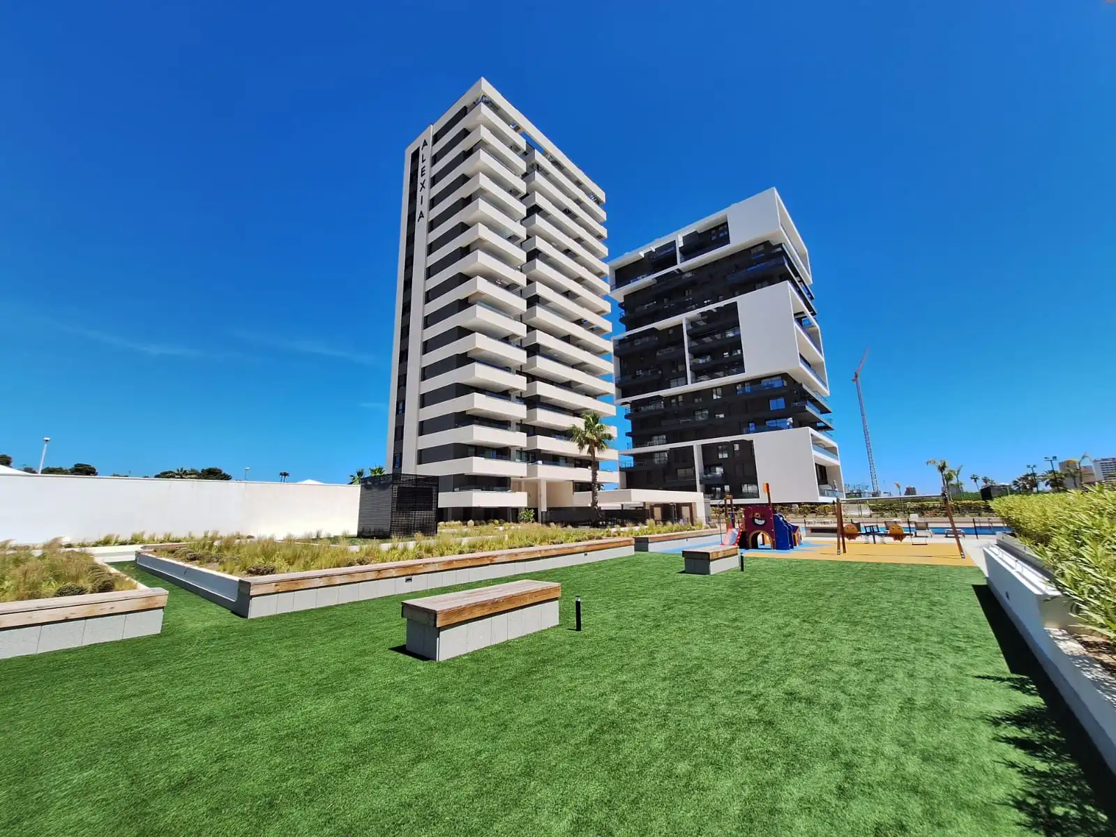 Modern residential complex with luxury penthouse for sale in Calpe
