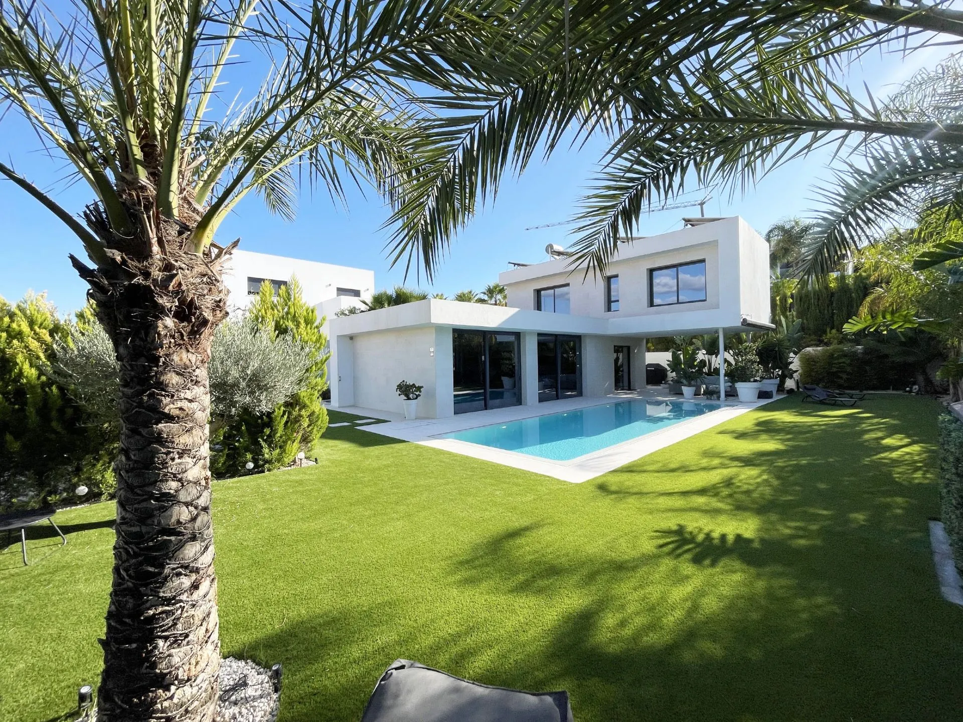 Modern villa with private pool and garden in Calpe