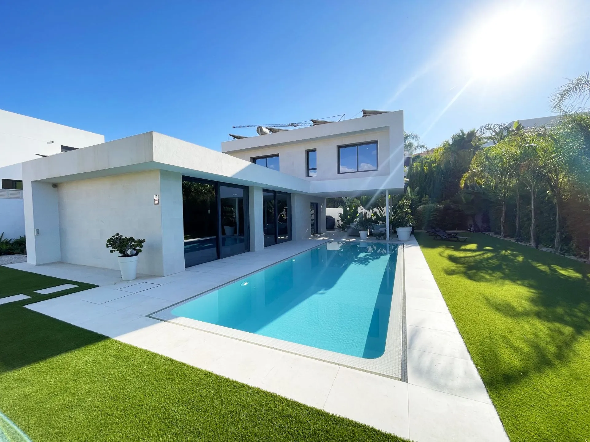 Modern villa with private pool near Arenal Beach in Calpe