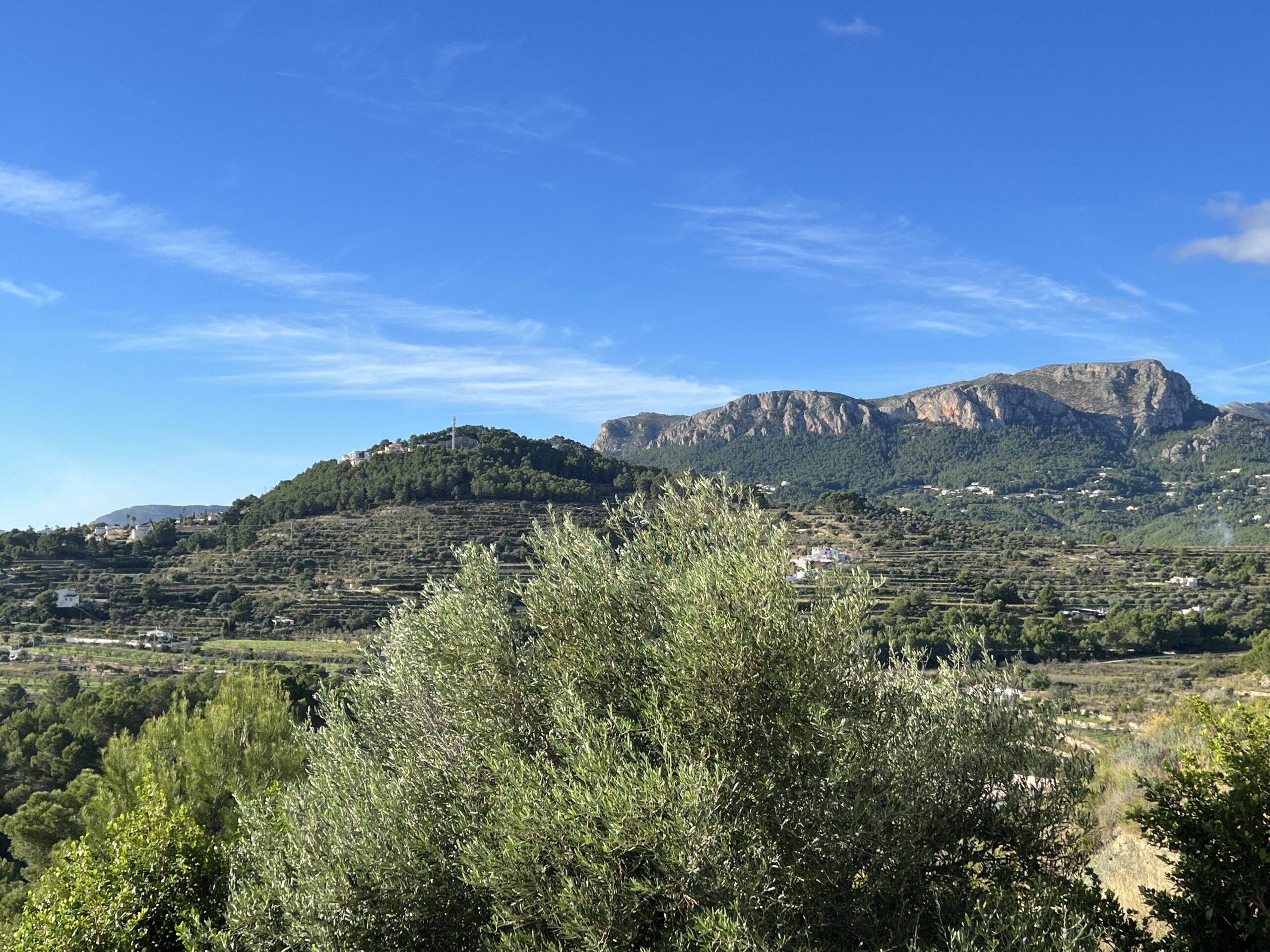 Mountain views from modern villa in Calpe