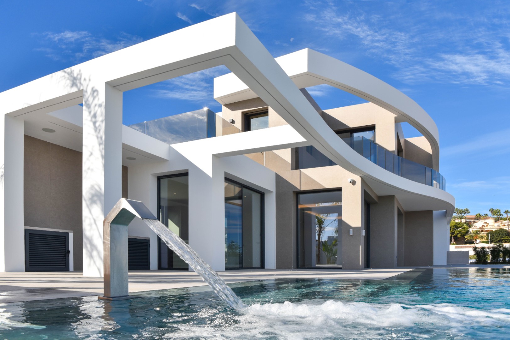 Newly built luxury villa with pool terrace near La Fustera Beach in Benissa