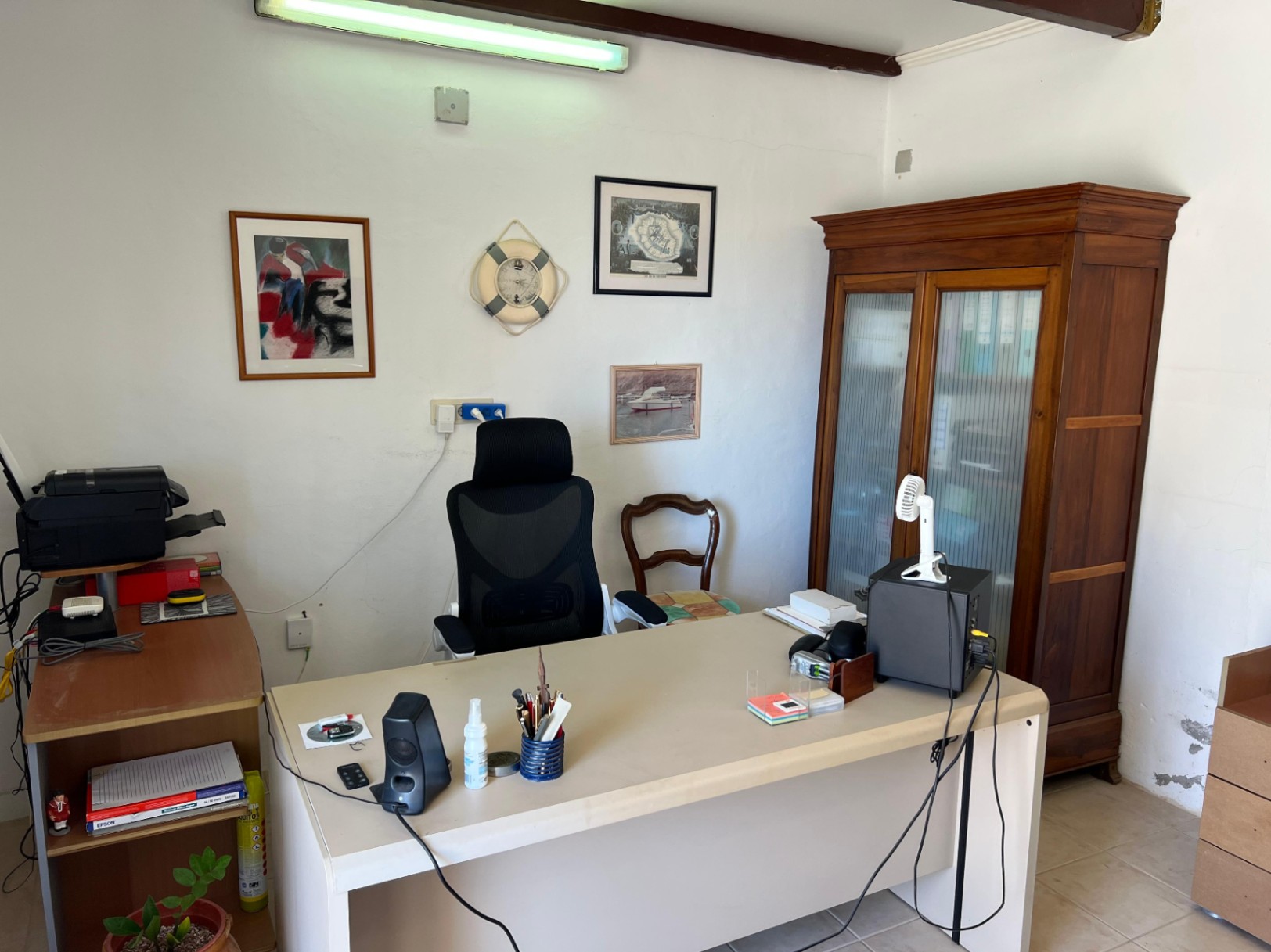 Office room inside Mediterranean villa in Buena Vista Benissa