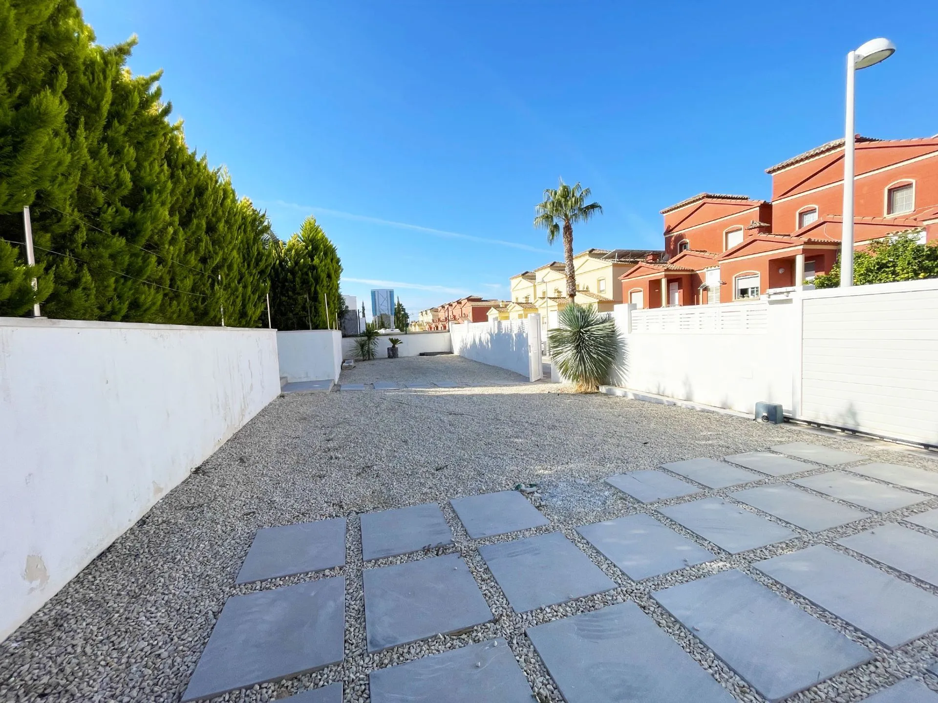 Parking area at modern villa near Arenal Beach in Calpe