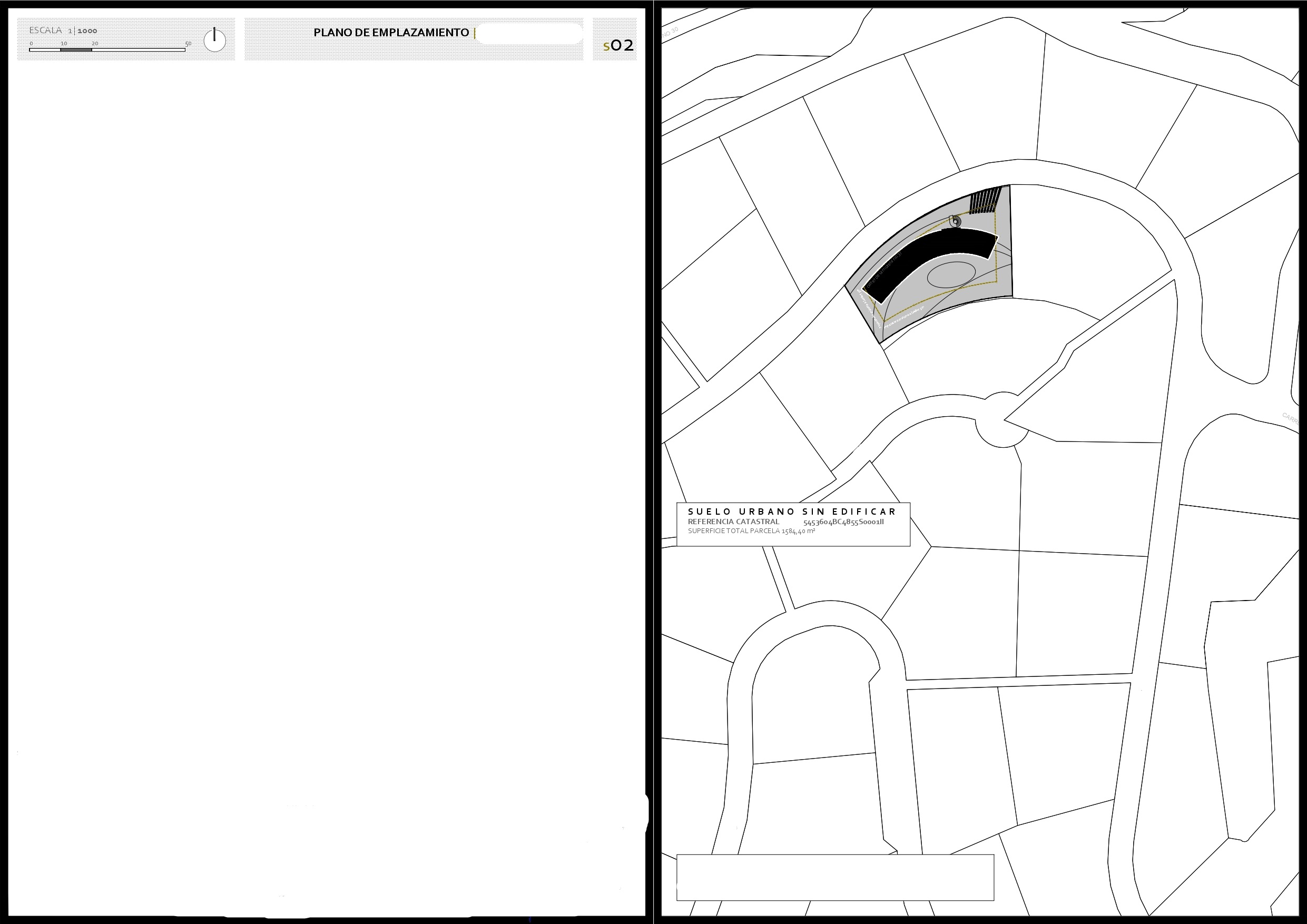 Site plan for avant-garde luxury villa project in Benissa