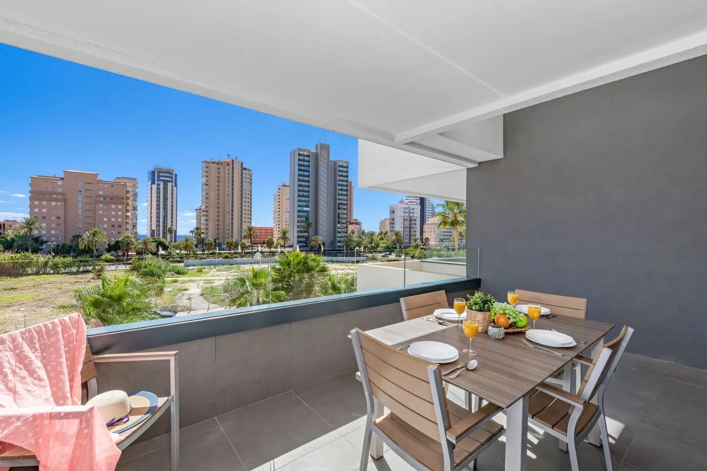 South-facing terrace with sea views in Arenal-Bol, Calpe