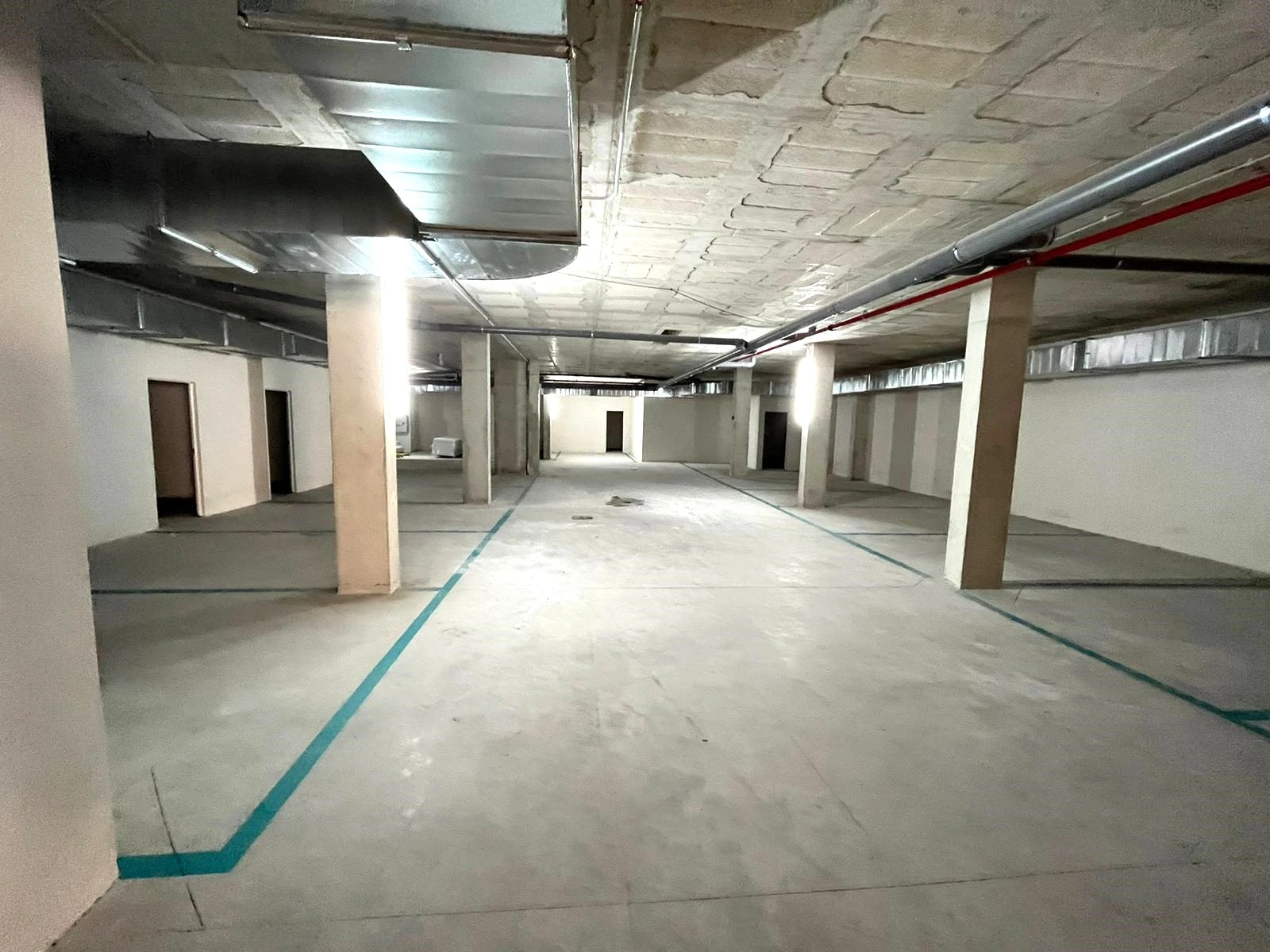 Underground parking area included with modern penthouse in Calpe