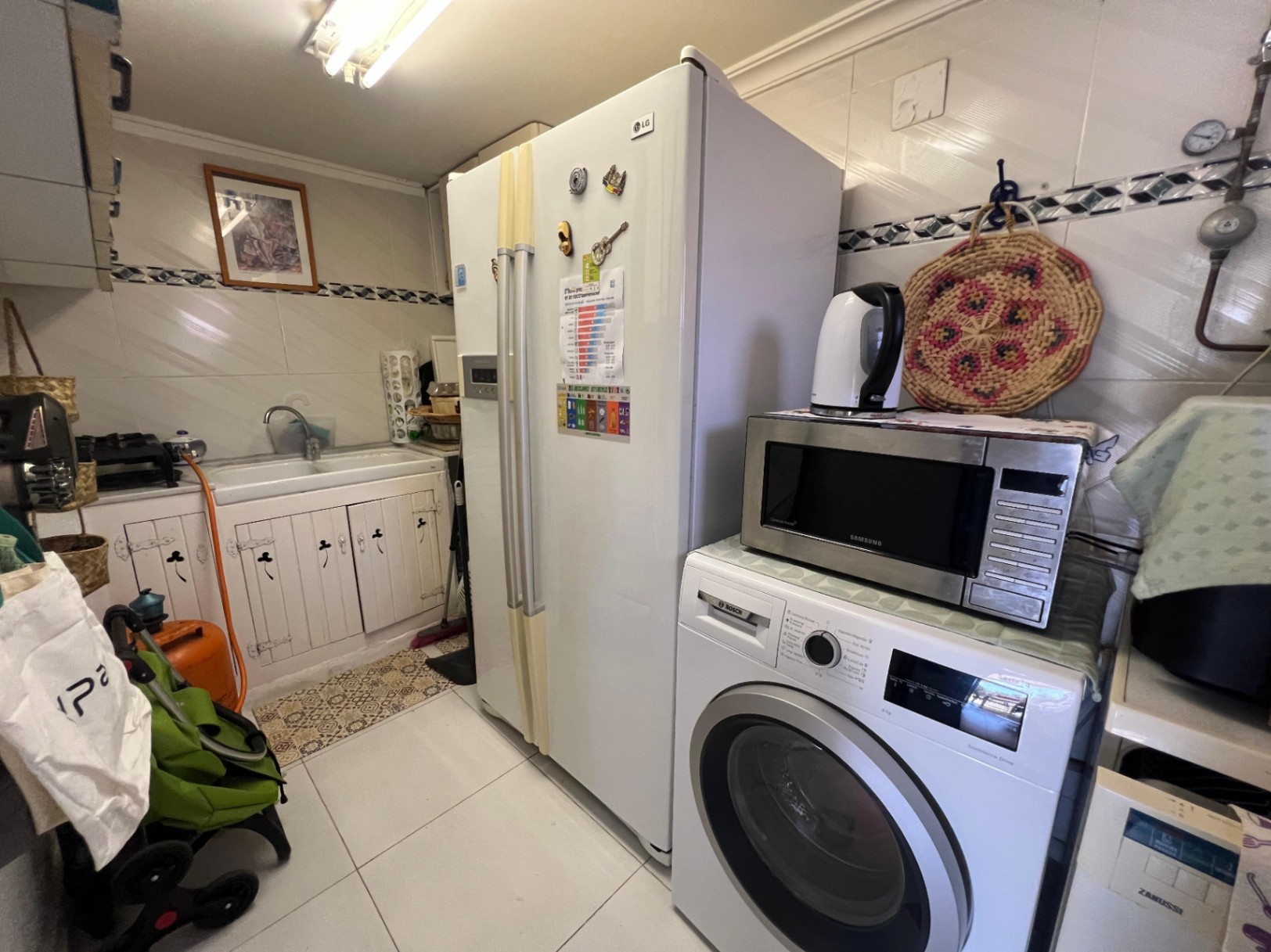 Utility area with appliances at Mediterranean villa in Benissa
