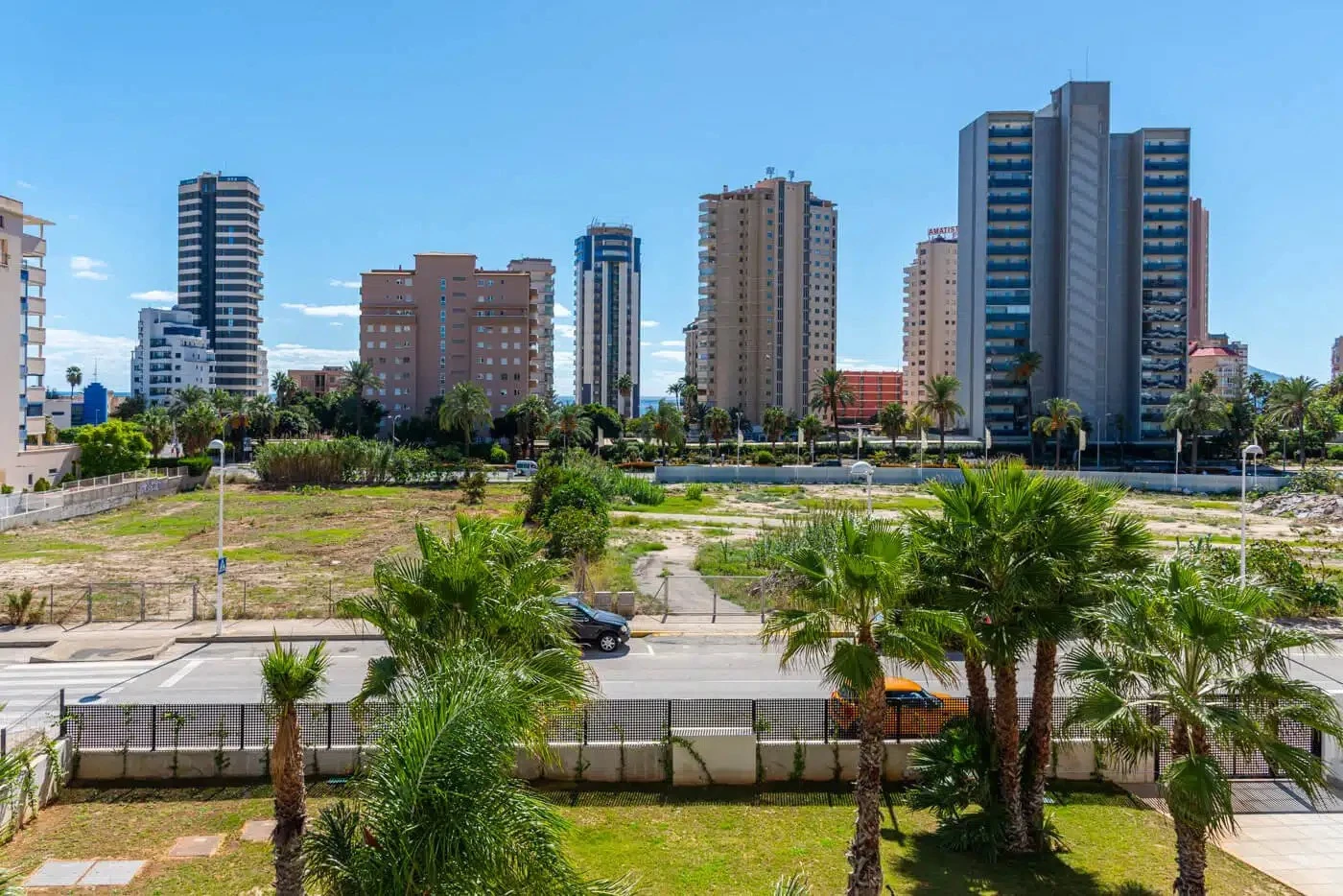 View towards Calpe’s salt flats from apartment in Arenal-Bol