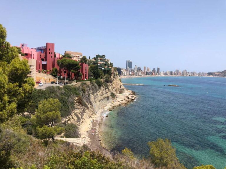 Views along the Calpe coastline and Mediterranean Sea from a frontline townhouse in Partida Manzanera