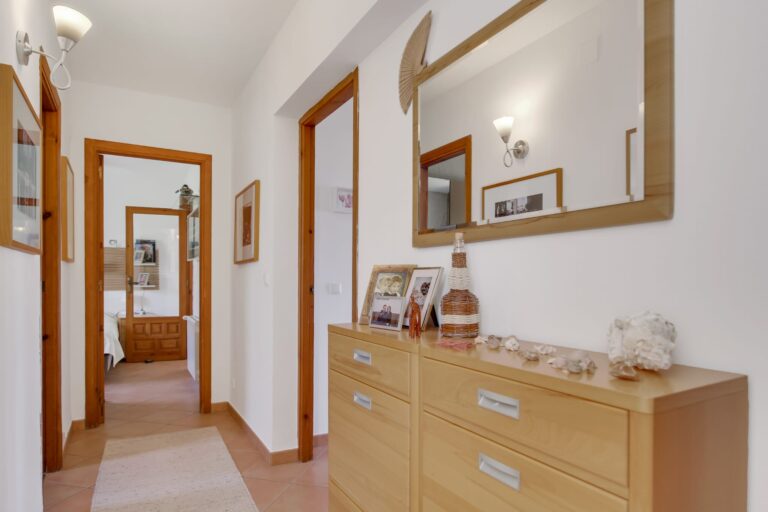 Hallway and storage area in the guest apartment of a villa for sale in Calpe